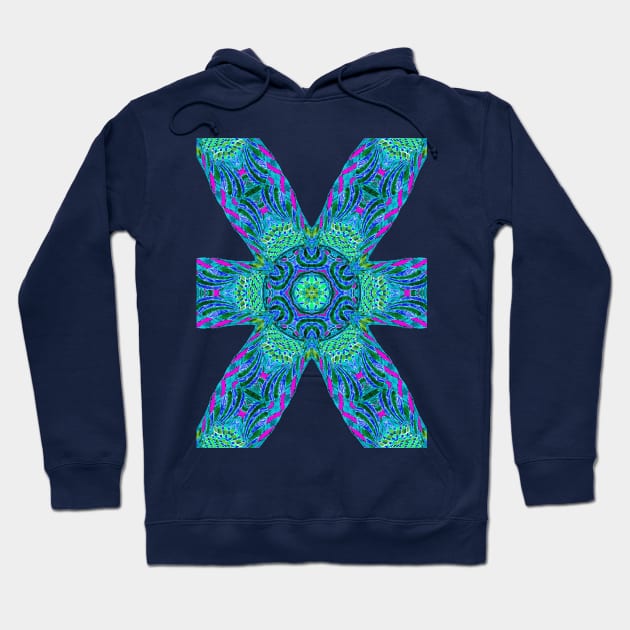 six spoke mandala Hoodie by indusdreaming